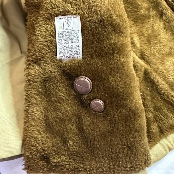 Vintage Catalina Man Jacket Size 40 Faux Fur Rancher Chore Coat‎ Brown SEE DESC. - Picture 8 of 13